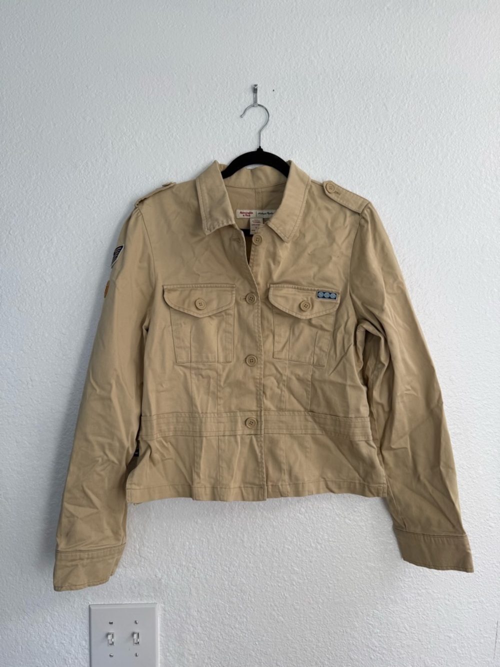 Y2K Vintage Abercrombie & Fitch Military Jacket Size Large